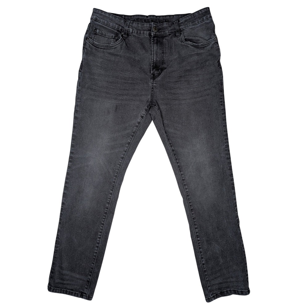 34X32 Aeropostal Athletic Slim  Straight Men's Black Denim Jeans